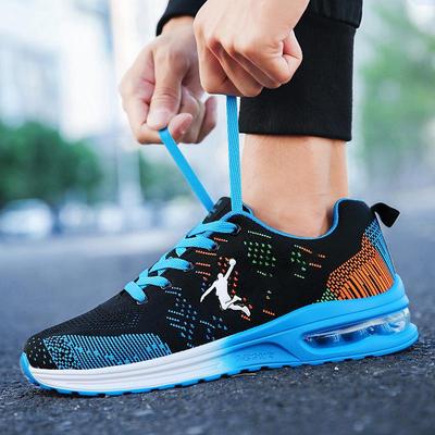 Pantofi la modă pentru bărbați Pantofi de alergare cu amortizare cu aer pentru bărbați Adidași de interior pentru sală Pantofi sport respirabili din plasă Pantofi de mers cu talpă groasă
