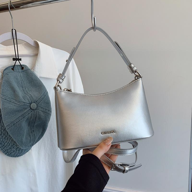 Premium sense simple hand bag women's summer new niche fashion one shoulder messenger bag dumpling bag