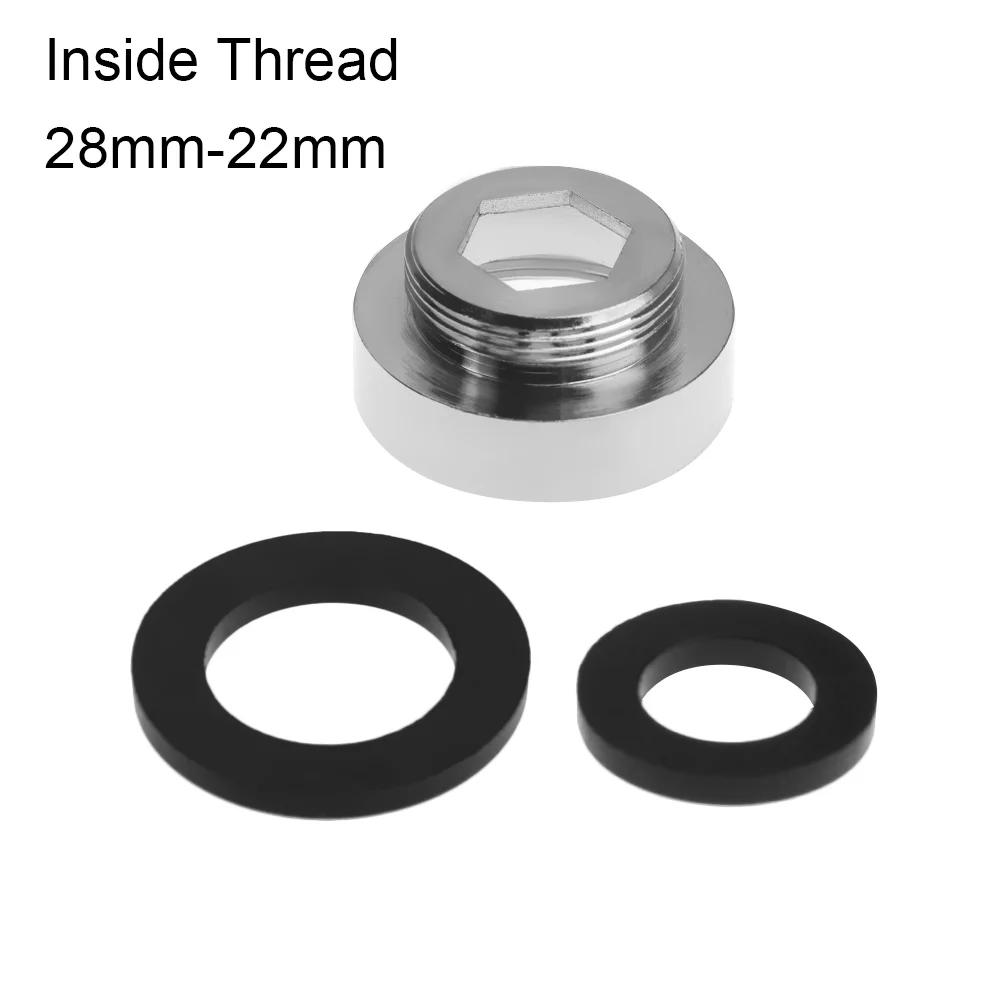 Tap Aerator Connector Metal Outside Inside Thread Water Saving Adaptor Kitchen Faucet With Gasket 16/18/20/22/24/28/mm to 22mm