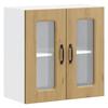 VidaXL Armoire murale de cuisine avec porte vitrée "Kalmar" Chêne artisanal Bois d'ingénierie 853676