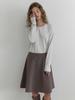 Deomiteun Smore Flare Skirt (Brown)