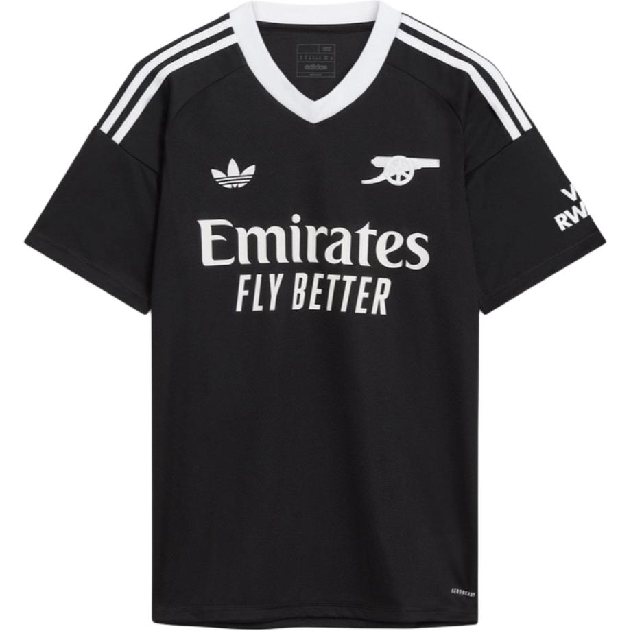 

Adidas Оригинальная третья вратарская футболка 24/25 с круглым вырезом, облегающего кроя, с коротким рукавом, футбольная майка, мужские топы, черная JG0924 M