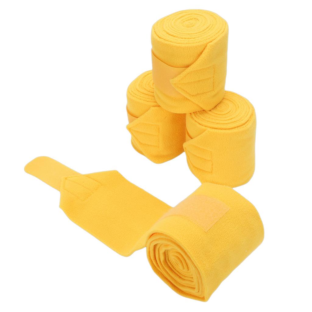 4pcs Horse Leg Wraps Comfortable Soft Fce Wraps Equestrian Leg Bandages Stable Supplies
