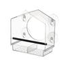 Dual Seed Tray Window Bird Feeder Suction Cups Wild Birdfeeder New Clear Bird Feeder  Home Use