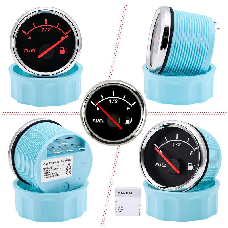240-33ohm  Fuel Level Gauge Stainless Steel Marine Fuel Level Gauge Sensor 100mm-600mm for Car Boat  Indicator E-F Range