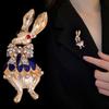 1Pc Fashion Exquisite Rabbit Brooch Cute Creative Pin Personalized Jewelry Accessories Party Birthday Gift Souvenir