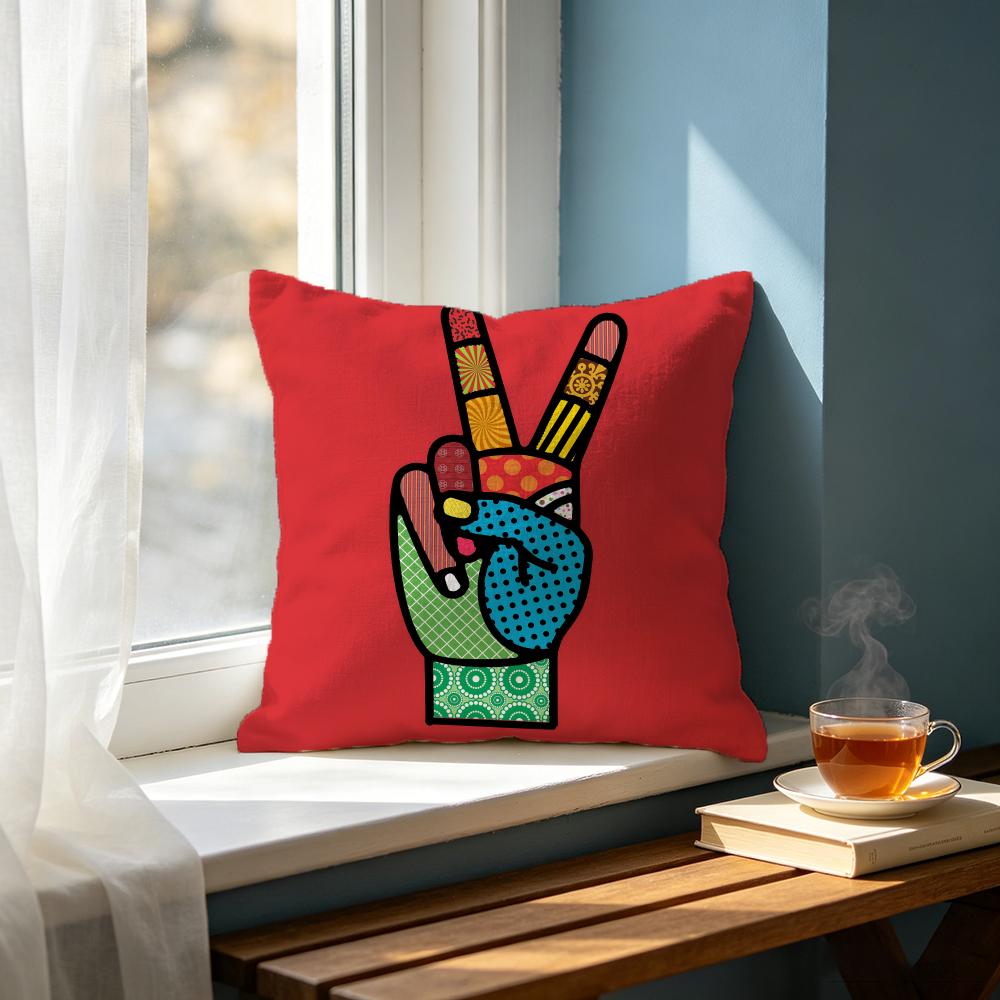 Band GGestureing Cushion Cover Cushion Cover Set Pcs x x x Pillowcase Decorative Sofa Home Decor