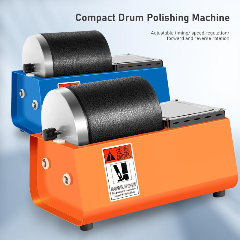 230V Gold and Silver Jewellery Jade Metal Grinding Device Rubber Drum Polishing Machine Household Small Grinding Roller