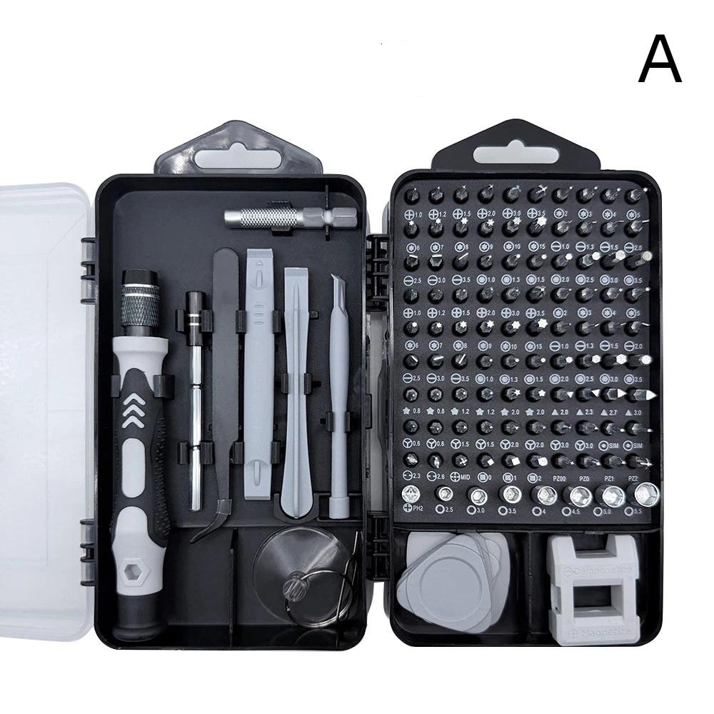 115 In One Precision Screwdriver Set With Bits And Non Slip Handle Suitable For Home Repairs
