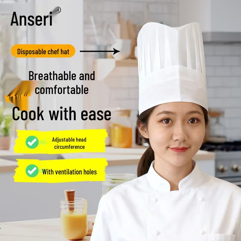 Disposable Non-woven Round Chef Hat