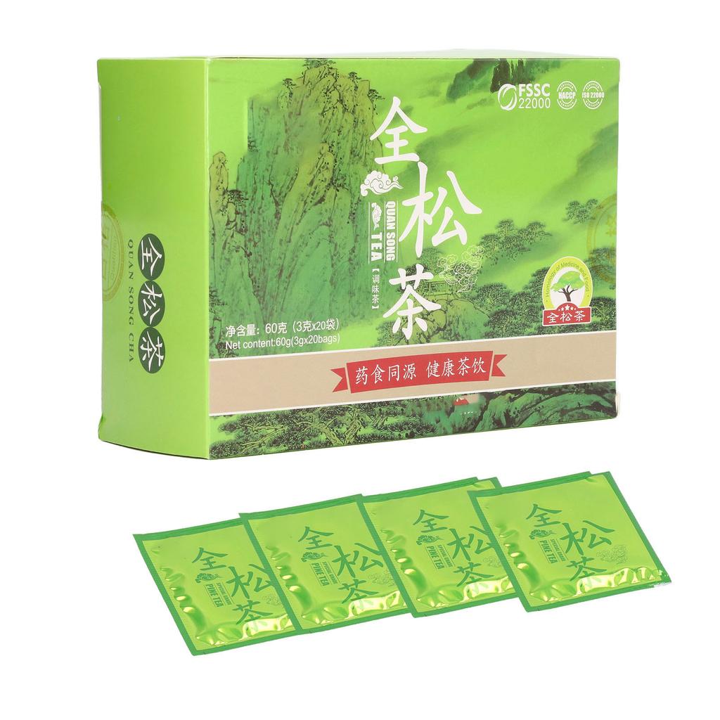 20 stk Urtete-poser Brygging av te Furu pollen Slankende tepose for kvinner 3g per pakke