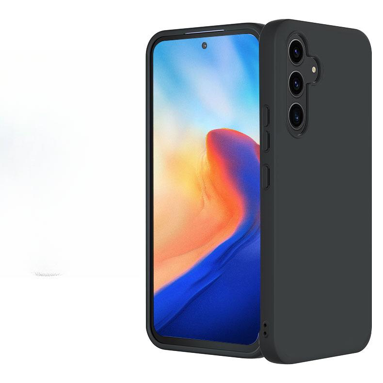 

Подходят для чехлов для телефонов Samsung A56, перерабатываемые мягкие чехлы A26, матовые защитные чехлы из ТПУ из переработанного материала, сертифицированного GRS Samsung A16 чёрный