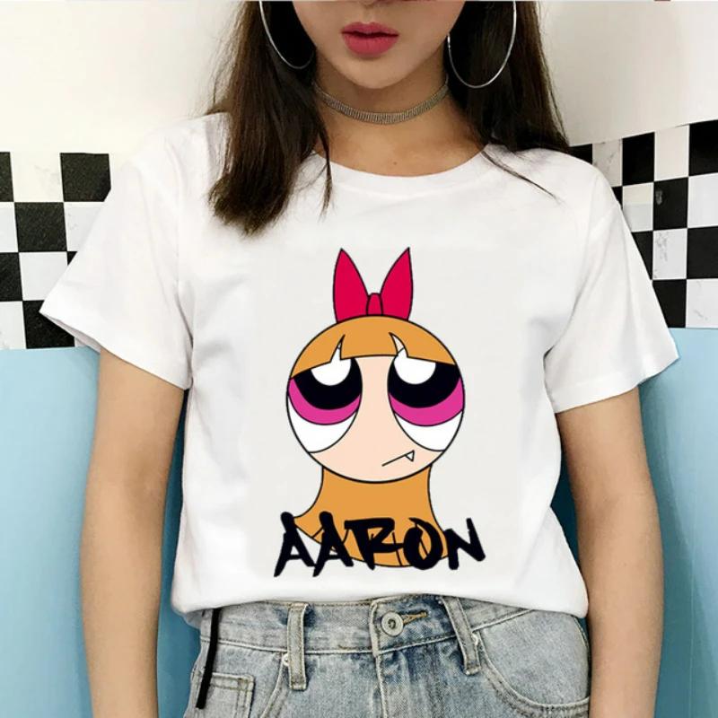 Kawaii The Powerpuff Girls Cartoon Graphic T Shirts Shirt Gift Tshirt Men Women Unisex Tee Short Sleeve Clothes Summer Y2k Tops