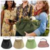 Adjustable Garden Harvest Apron Wide Opening Egg Collecting Pouch Outdoor Waist Pack  Farm