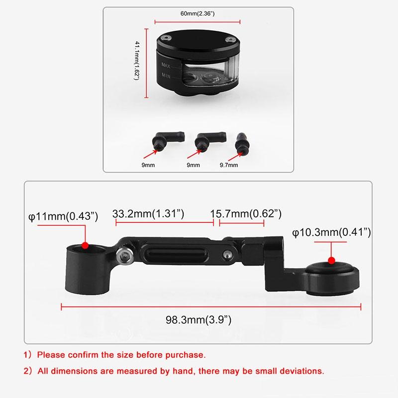 Cnc Brake Clutch Master Cylinder Fluid Reservoir Motorcycle Cup