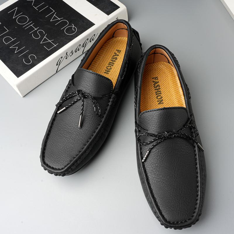 Fashion Daily CommuteCasual Shoes Fashion Men Low Shoes Comfort Soft Sole Leather Men Loafers Moccasins Slip on Flats Male Driving Shoes
