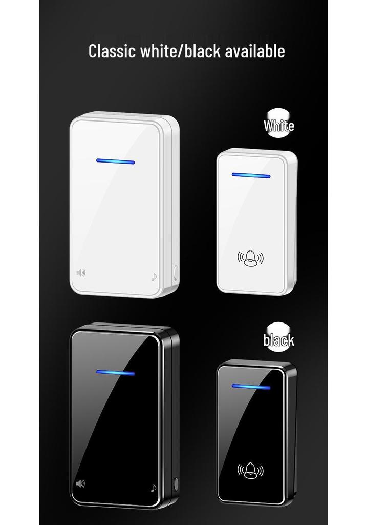 Wireless Doorbell with Ultra-long Range & Flashing Light - Smart Remote Control for Home & Elderly Use