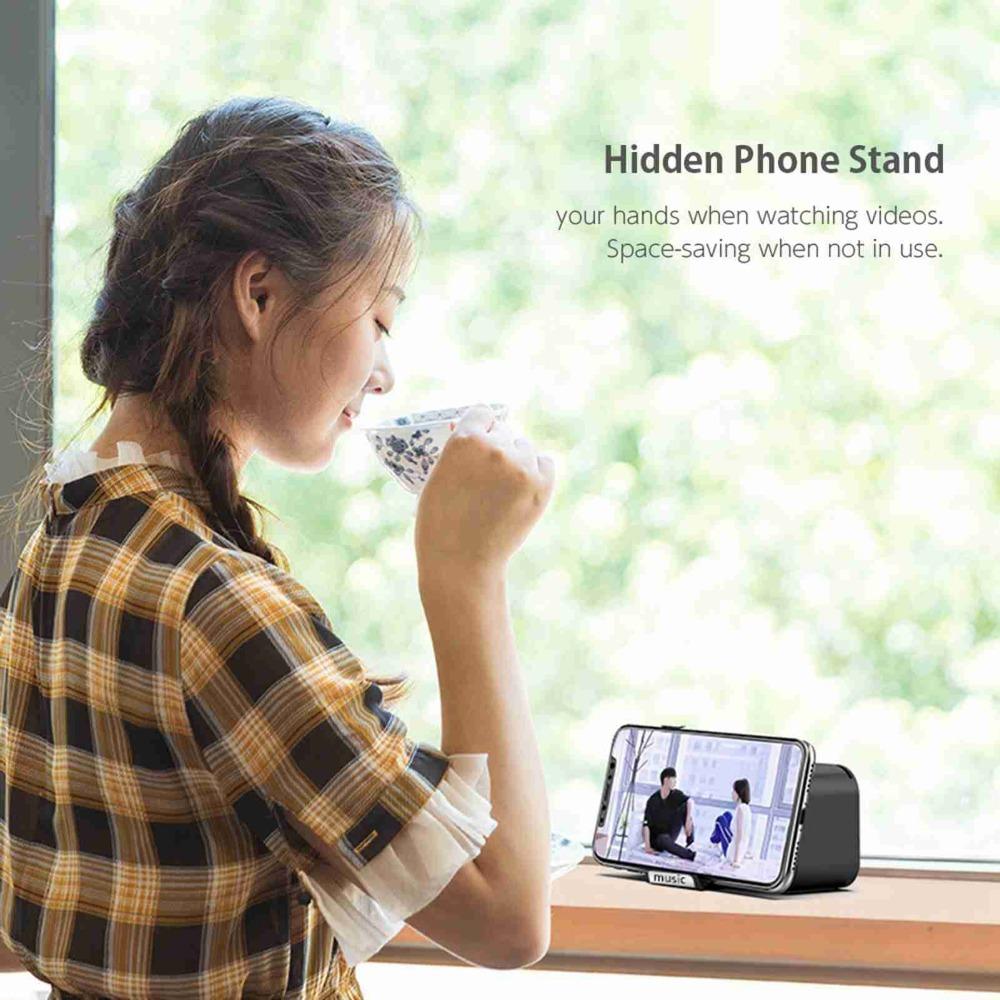 Bluetooth Wecker Großer LED-Bildschirm Anzeige Kalender Timer Bluetooth Lautsprecher Heimdekoration