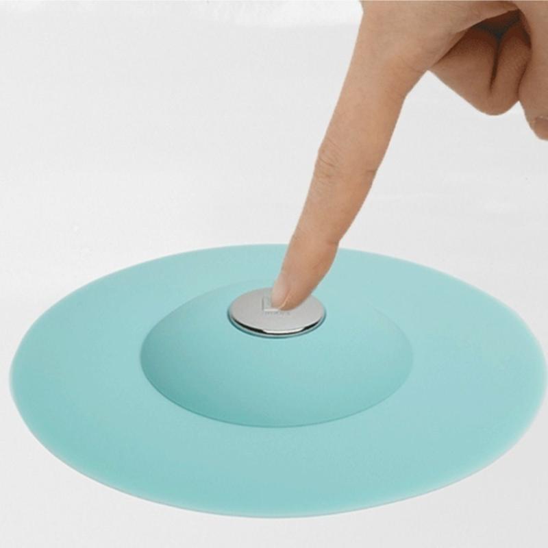 The Pool Water Tank Floor Drain Cover Press The Bounce Closed Silicone Floor Drain Odor-proof Anti Clogging Sink Filter
