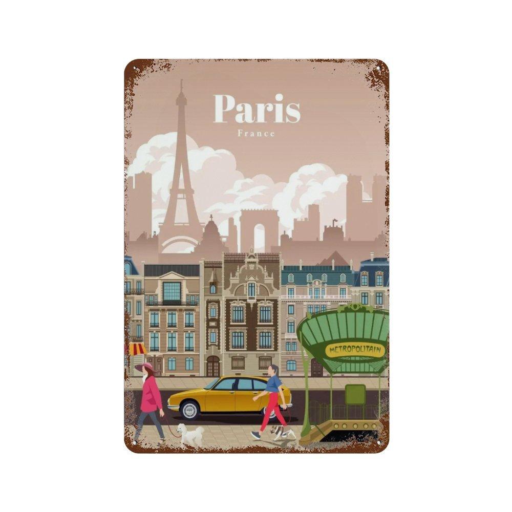 Amsterdam London Iceland Bali Travel Poster Metal  Sign Plaque Retro Plates For Club Man Cave Bar Hotel Cafe Wall Decor