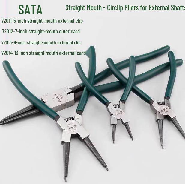 SATA German Straight External Circlip Pliers 72011-72014 72011
