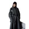 2025 Women's Hepburn Style Woolen Overcoat – Petite Fit, Thickened for Autumn/Winter