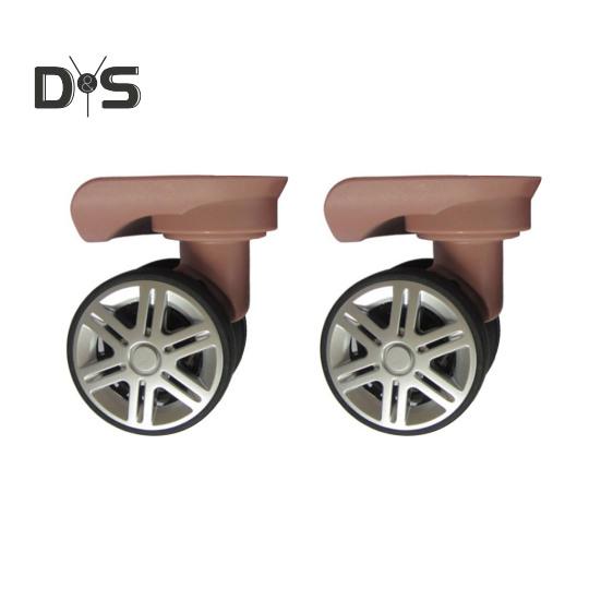 1 Paar Universal-Ersatzräder, geräuscharm, zweireihig, groß, Trolley-Gepäckrad, Reparatur, Reisekoffer, Teile, Zubehör, Rad