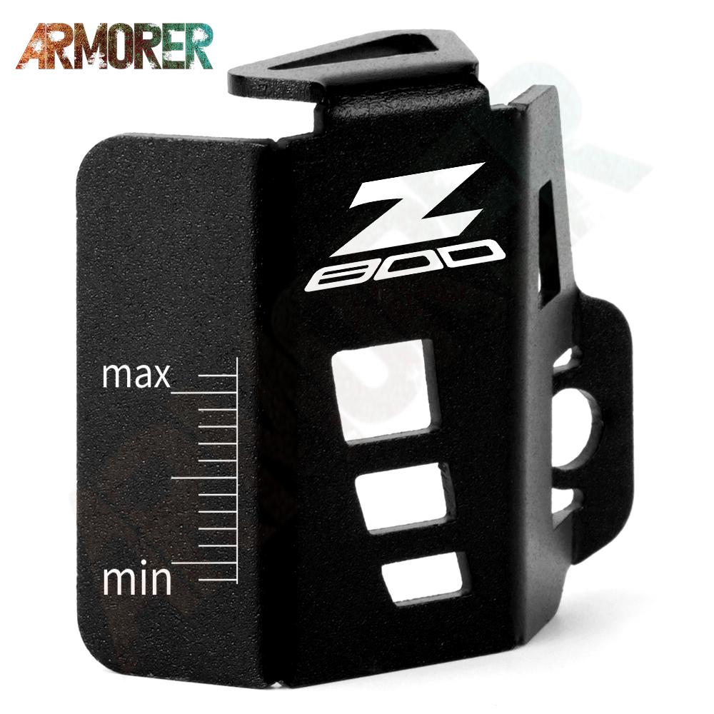 For KAWASAKI Z800 Z 800 CNC Aluminum Motorcycle Accessories Rear Brake Fluid Tank Reservoir Guard Cover Protector 2017