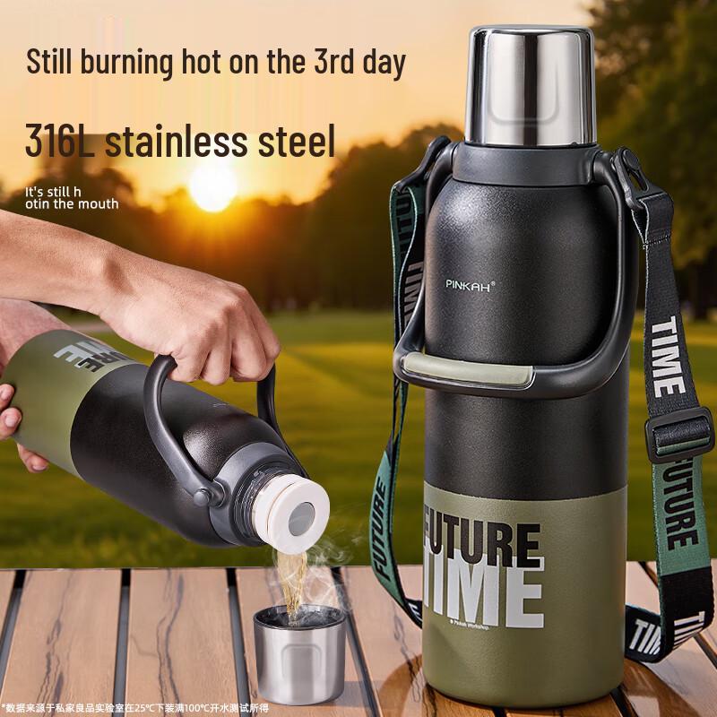 Private Goods Men s Large Capacity 316L Stainless Steel Insulated Bottle