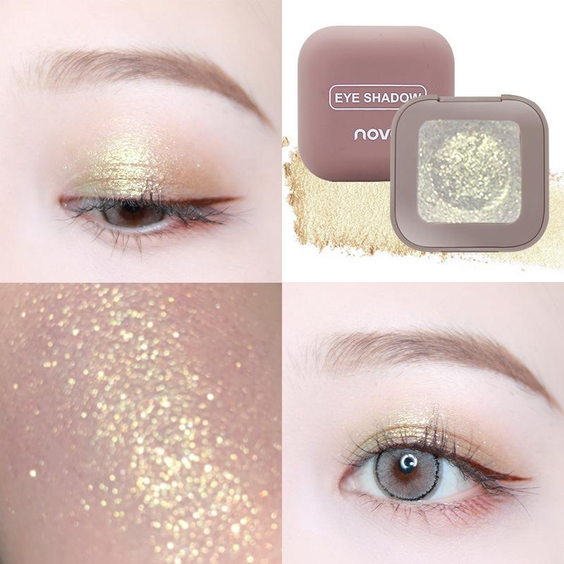 Spazio cowboy cosmico Evidenziatore Occhi Glitter Ombretto monocromatico Tavolozza Shimmer Satin Trucco Tavolozza Ombretto Kit evidenziazione