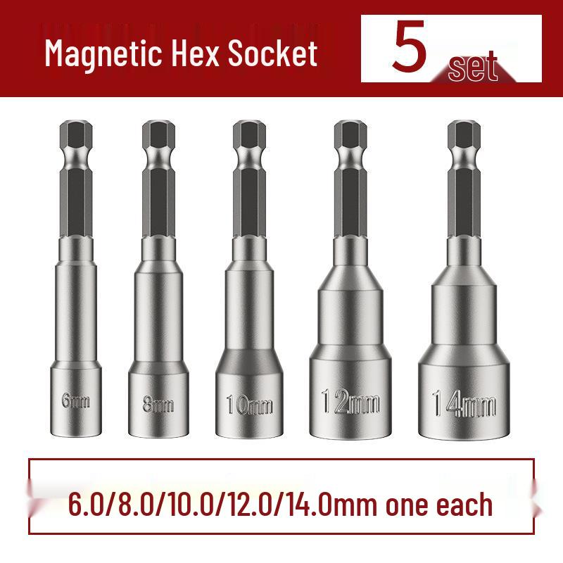 8mm Sechskant Selbstschneidende Schraube Elektrischer Schraubenschlüssel mit Starkem Magnetischem Bit