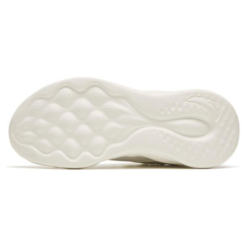 Anta Mianbomb 2 Cushioned Anti Slip And Wear Resistant Lightweight Low Top Running Shoes Women's White Purple Sneakers 922315546-1