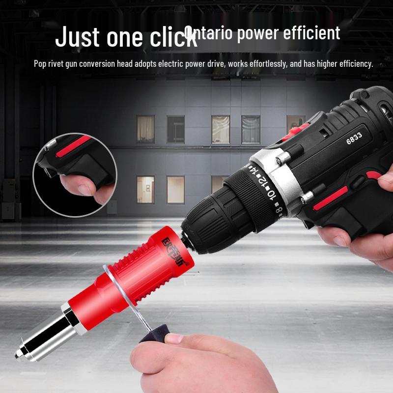 Automatic Electric Pop Rivet Gun Converter Head for Household Use