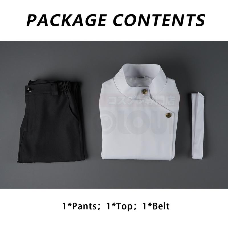 HOLOUN Jujutsu JJK Manga Anime Yuta Okkotsu Costume Cosplay Parrucca Giacca Pantaloni Neri Uniforme Rete Rosa Sintetico Halloween