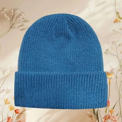 Autumn and Winter Warm Thread Knitted Hat Embroidered Versatile Acrylic Wool Hat Men Cold Hat Men