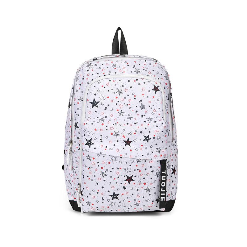 Schoolbag American Backpack Women's Large-capacity Versatile Junior High School High School Student Schoolbag High Value Polka Dot Backpack