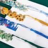 Tassel Pendant Reading Book Clip Sunflower Oil Painting Bookmarks  School Office Supplies