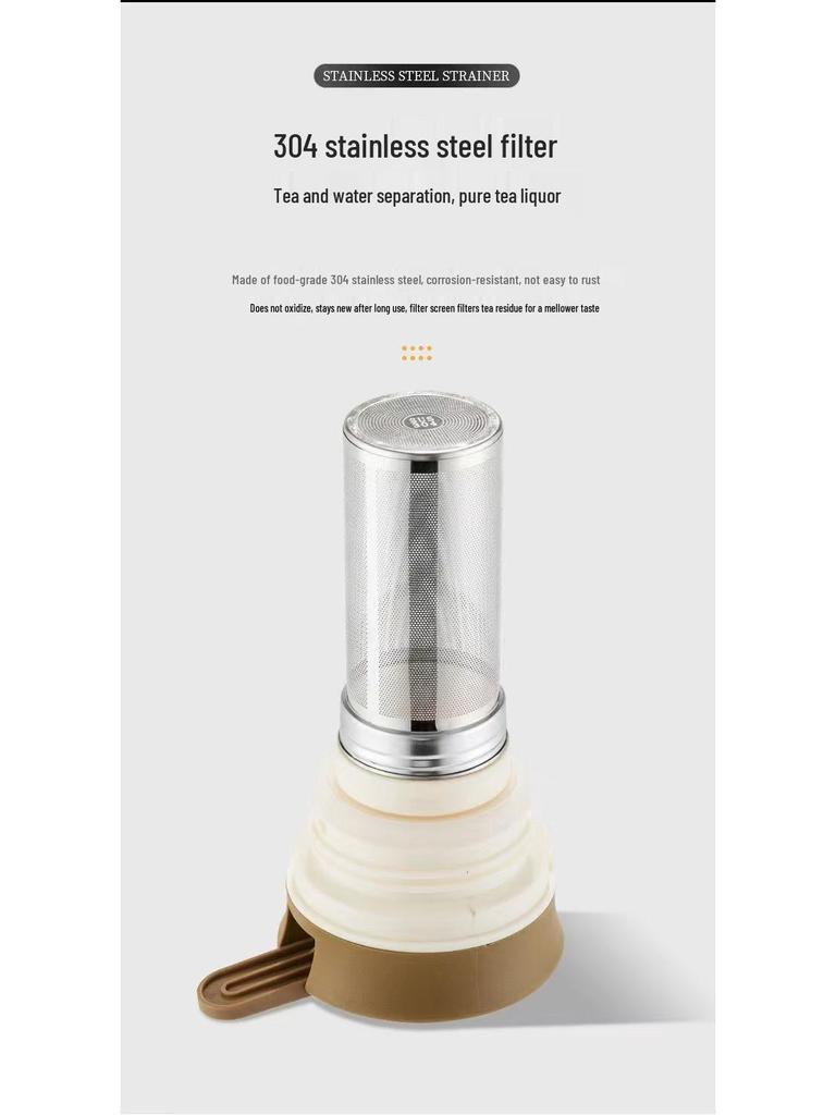 316 Stainless Steel Insulated Kettle with Tea Infuser and Portable Handle, Large Capacity Coffee Pot