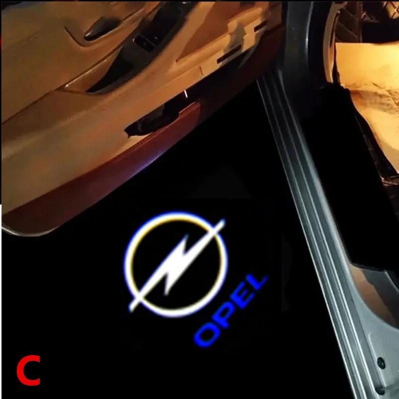 2Pcs Car Door Welcome Lights Logo for Opel Insignia 2009-2018 2010 2011 2013 Courtesy Projector Ghost Shadow Light Accessories
