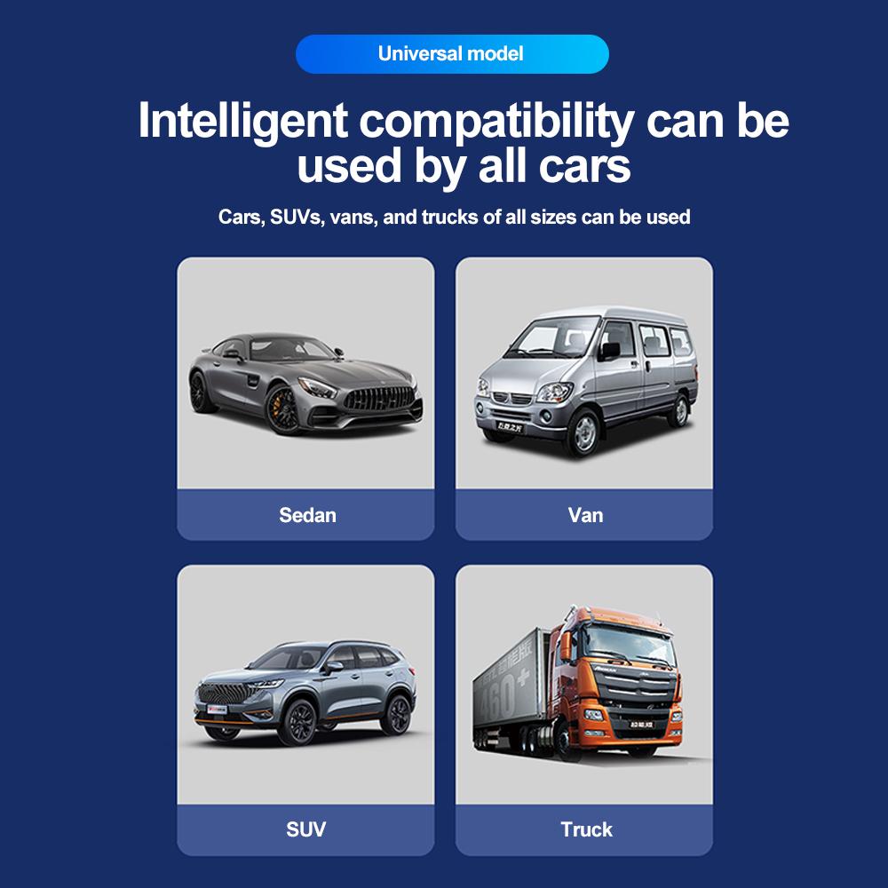 200W MINI Car Charger with Digital Display 6 Ports Fast Charging PD QC3.0 USB Quick Charging Adapter for iPhone Samsung Xiaomi