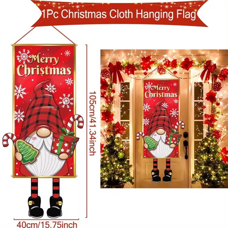 Merry Christmas Hanging Flag Christmas Decorations For Home 2026 Christmas Door Banner Xmas Gifts Navidad Happy New Year 2026