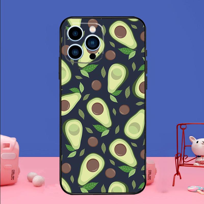 Hübsche Avocado-Handyhülle für iPhone 17 16 15 13 11 12 14 Pro Max mini 15 16 Plus 16e 17 Air Stoßfänger Abdeckung
