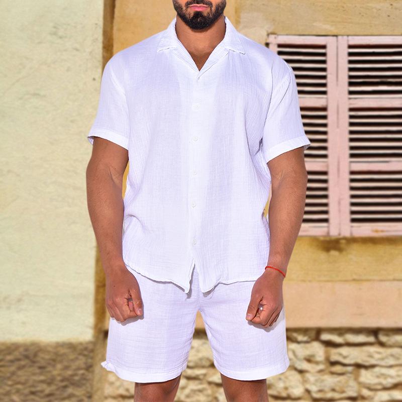 Summer Sports Suit Men's Summer Loose Short-sleeved T-shirt Shorts Men's Thin Section Suit