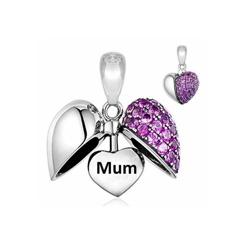 Dad Mom Family Tree Charm Fit Original Bracelet Shining Bead Diy Women Jewelry Giftcopper Trinket Jewelry Party Gift