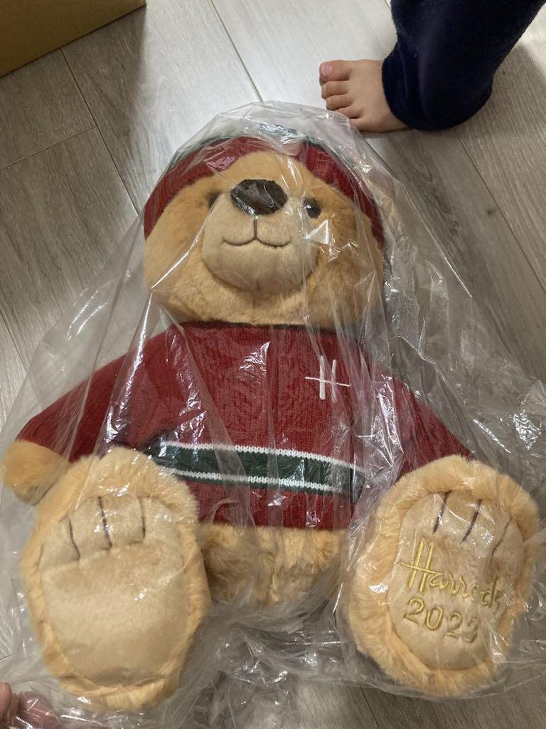 [POUŽITÉ] Vánoční medvěd Harrods 2023 Plyšový medvídek 36 cm