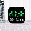 Digital Wall Clock Boarderless Wall-mounted Clock Large Number Display Temperature/Date Display Multifunctional for Home Office