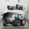 Set Biancheria da Letto Trapunta Serie Trattori Camion Auto 3D Copripiumino Set Letto Coperta Trapunta Federa Matrimoniale Regina Letto Bambini 3D