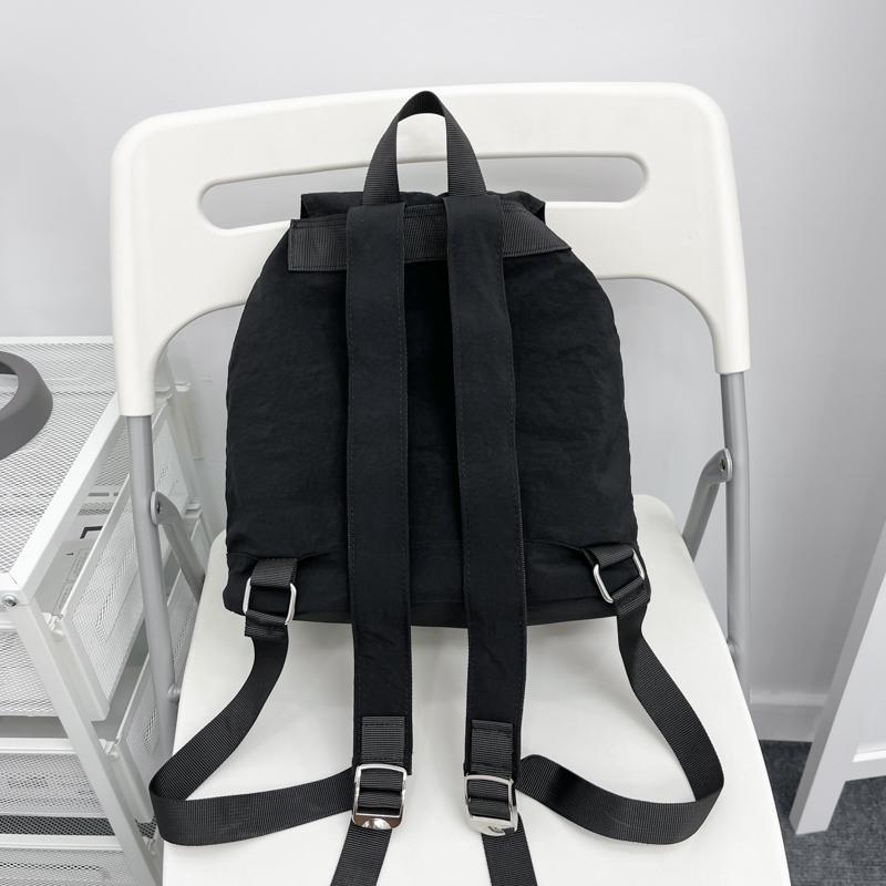 College Style Student School Bag Women Solid Color Backpack Nylon Backpack Men's Outdoor Sports Bag