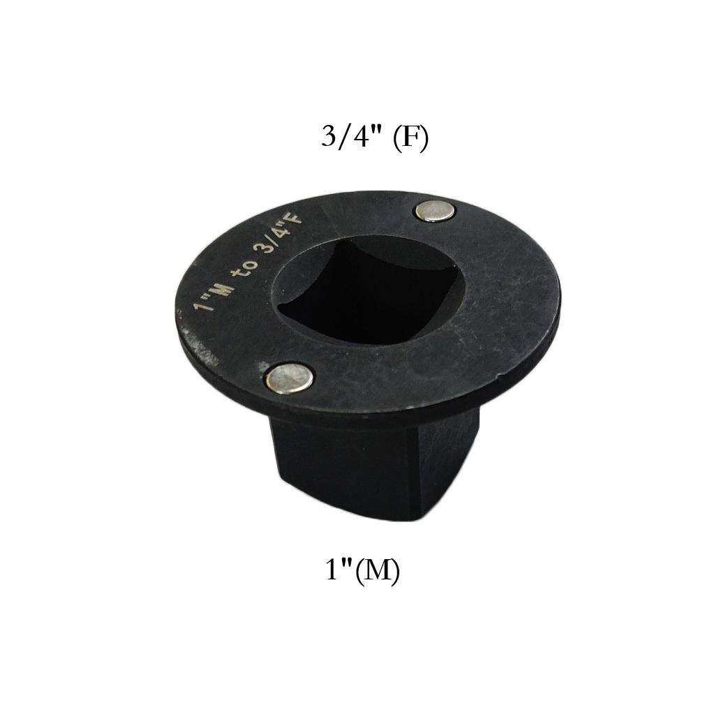 Flacher Steckschlüsseladapter für Schlagschrauber (3/4" auf 1", 1/2" auf 3/4", 3/8" auf 1/2") – Zubehör für Elektrowerkzeuge