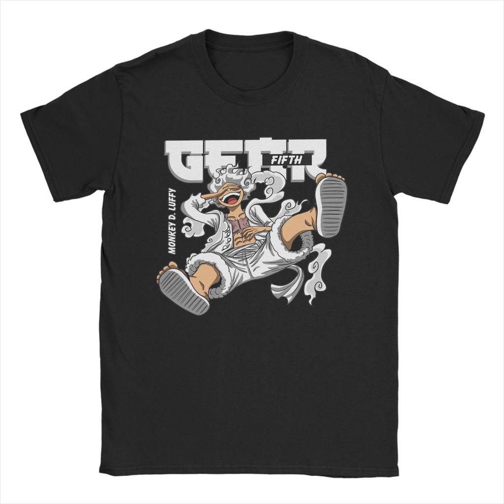 Anime Monkey D Luffy for Unisex Women T Shirt One Piece Fun Tees Short Sleeve O Neck TShirts Pure Cotton Original Tops